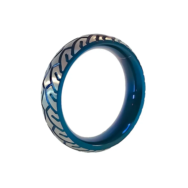 Generique Cockring en métal Blue Racer